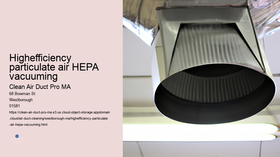 Highefficiency particulate air HEPA vacuuming